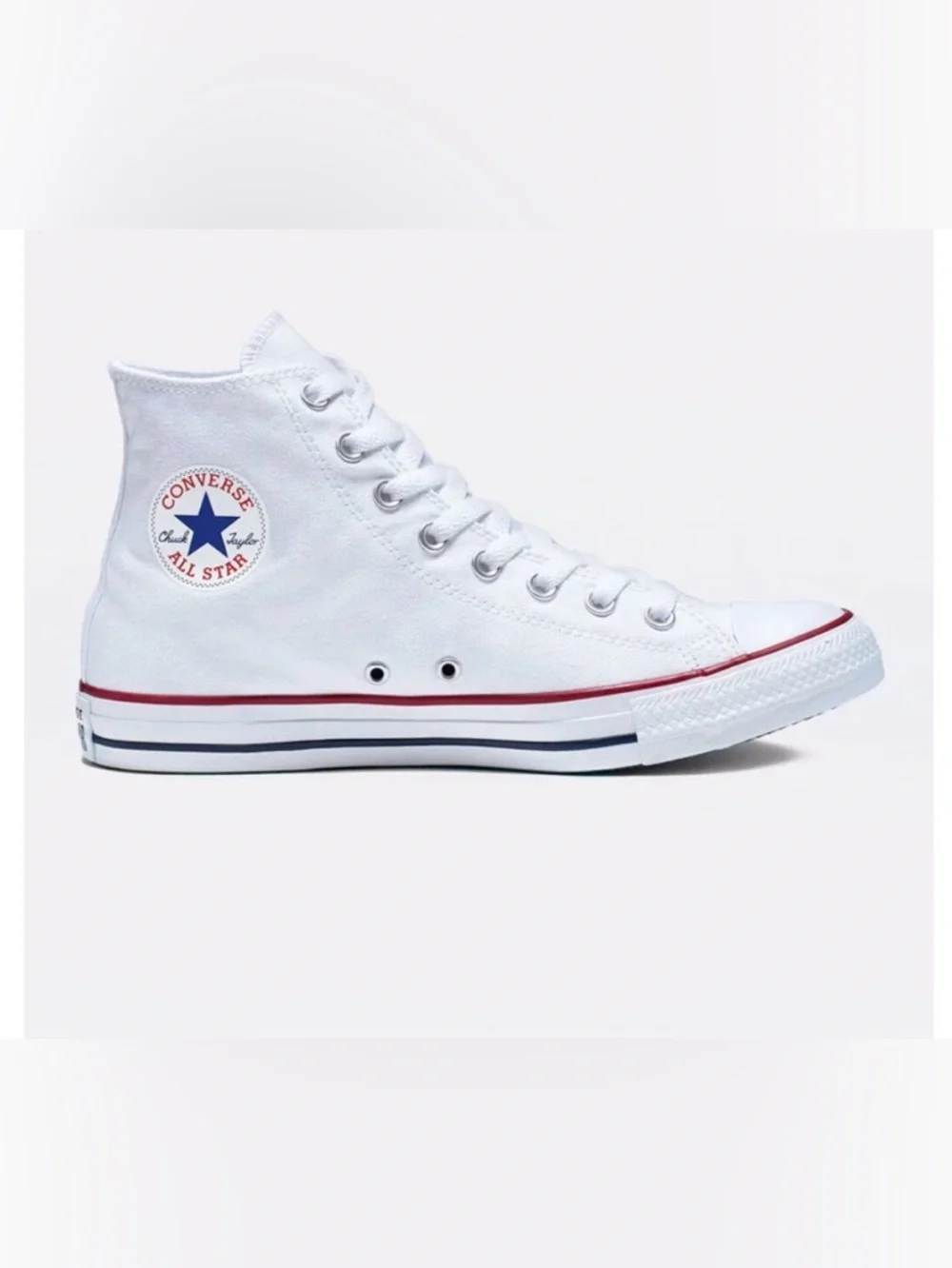 CONVERSE CTAS Chuck Taylor All Star Hi Sneaker M6 W8 WIDE WIDTH Optic NIB - Picture 1 of 12